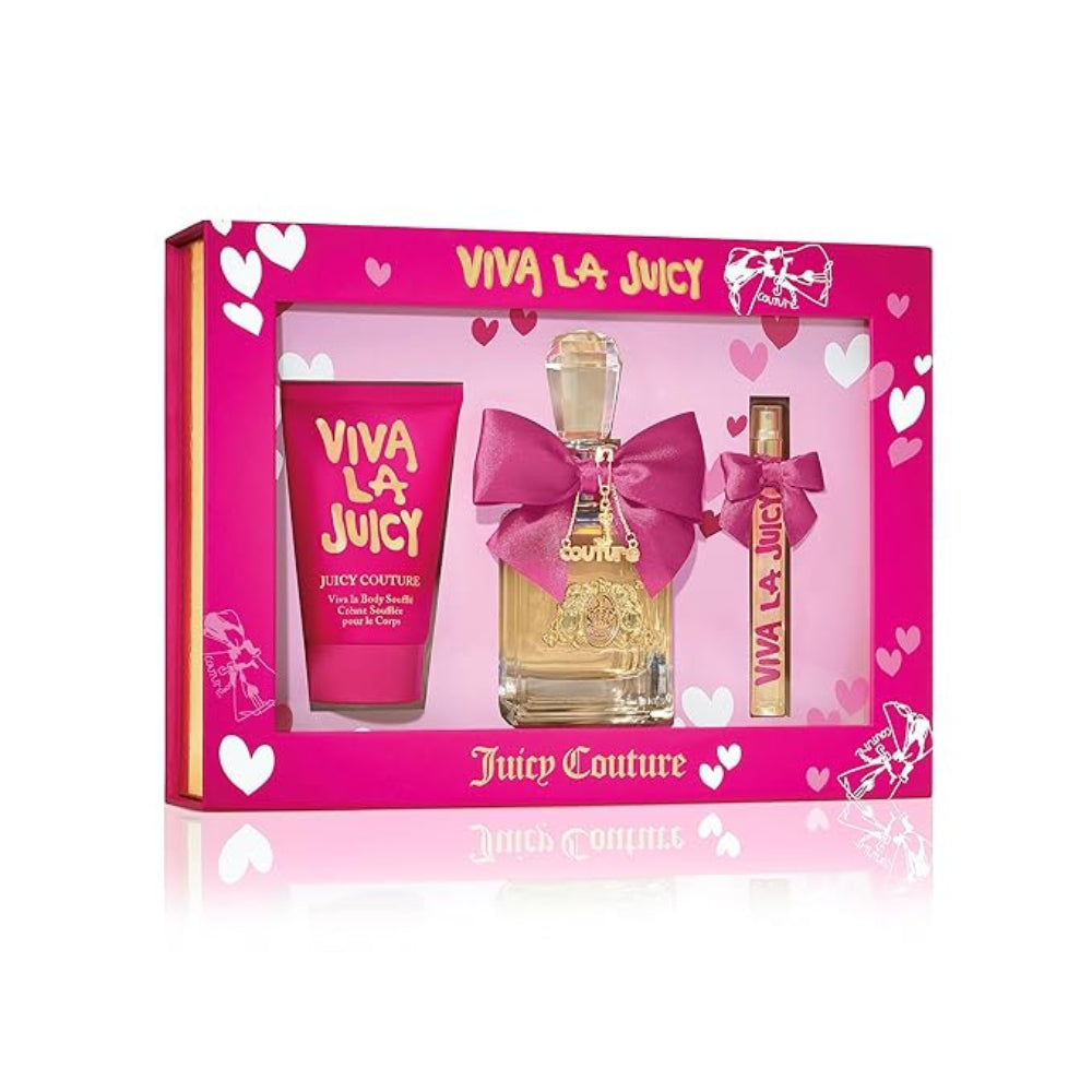 Juicy Couture Viva La Juicy Women's 3-Piece Eau de Parfum Gift Set for Valentine's Day