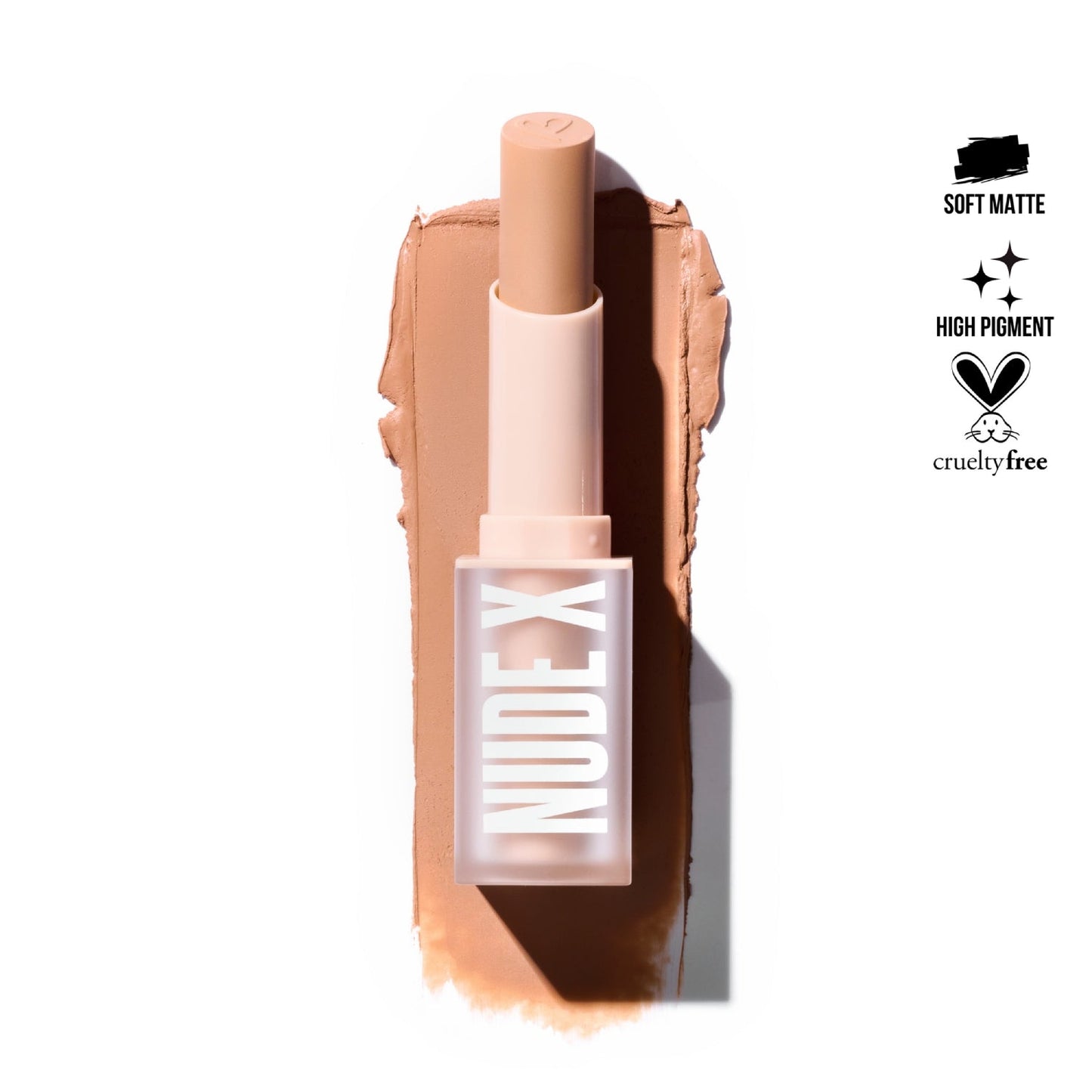 Lápiz labial Nude X de Beauty Creations, 0,13 oz, Casual Lover