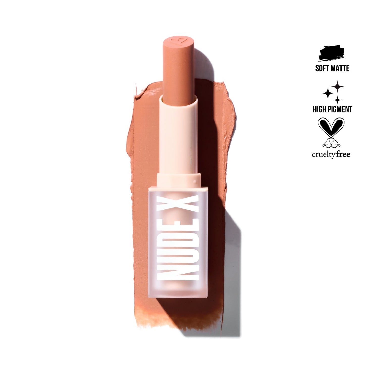 Lápiz labial Nude X de Beauty Creations, 0,13 oz, Casual Lover