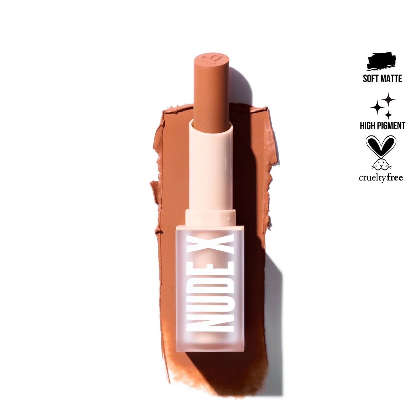 Lápiz labial Nude X de Beauty Creations, 0,13 oz, Casual Lover