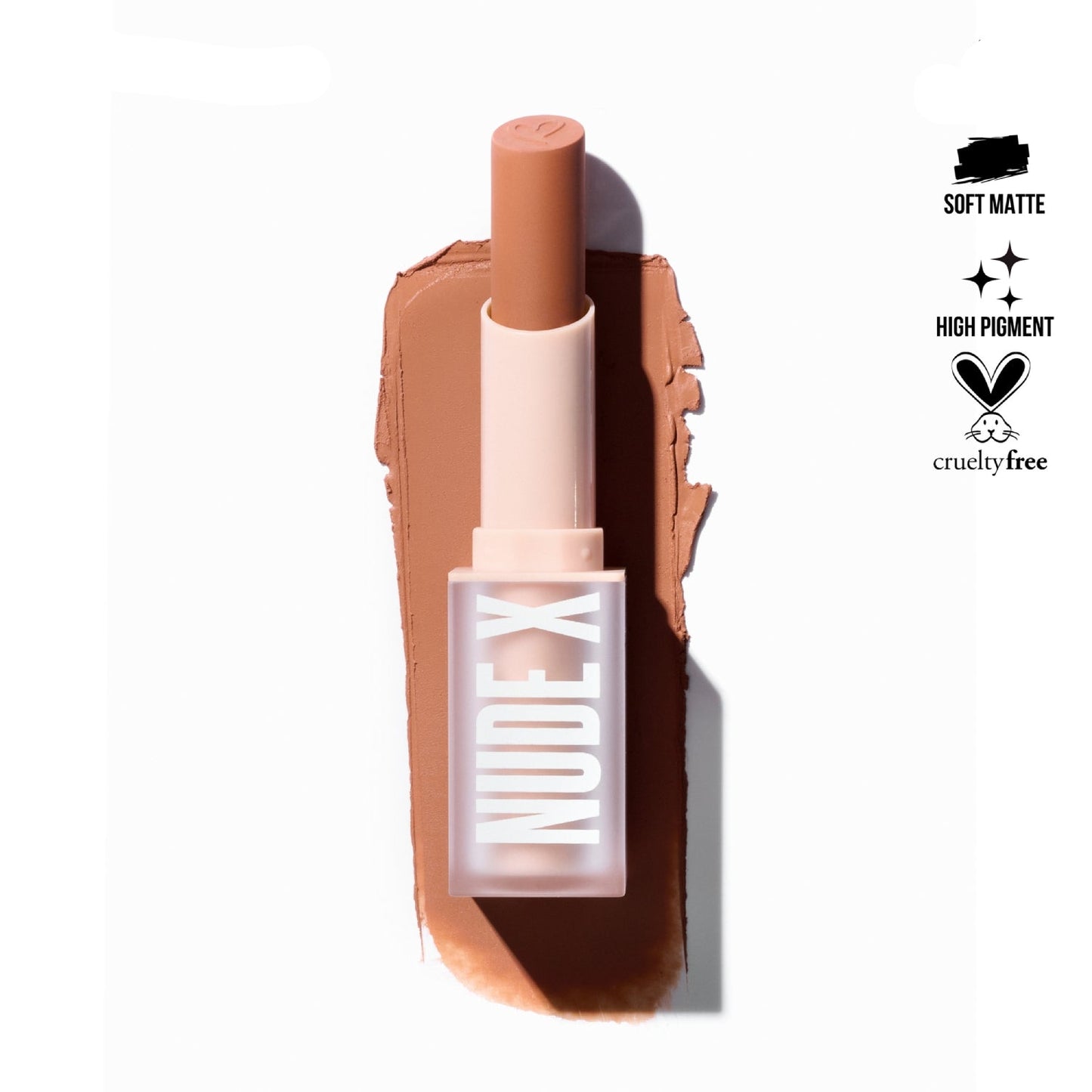 Lápiz labial Nude X de Beauty Creations, 0,13 oz, Casual Lover