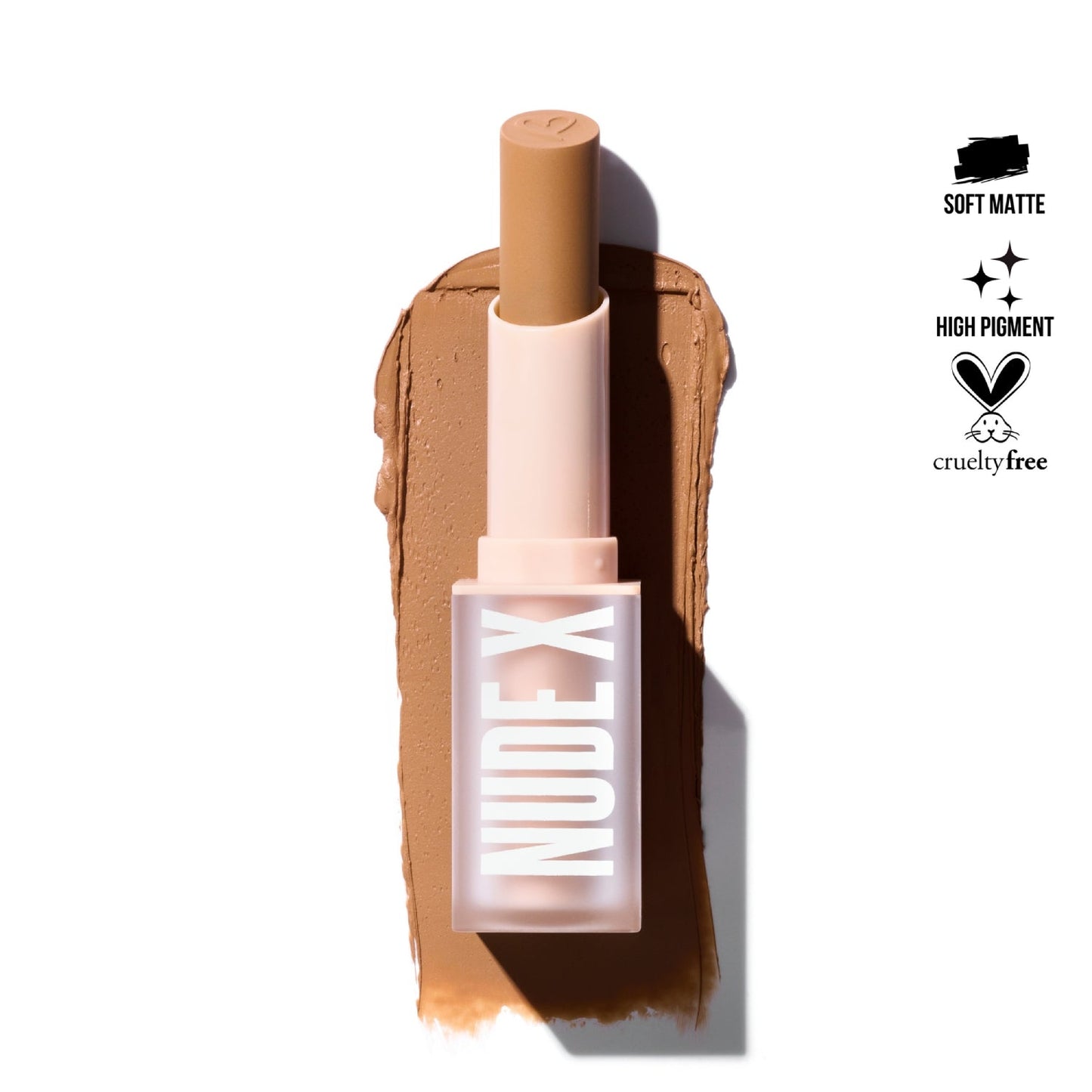 Lápiz labial Nude X de Beauty Creations, 0,13 oz, Casual Lover