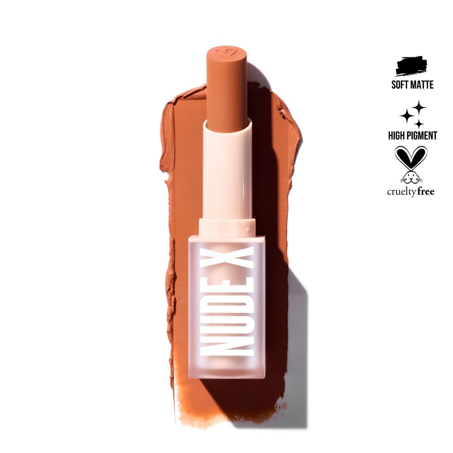 Lápiz labial Nude X de Beauty Creations, 0,13 oz, Casual Lover