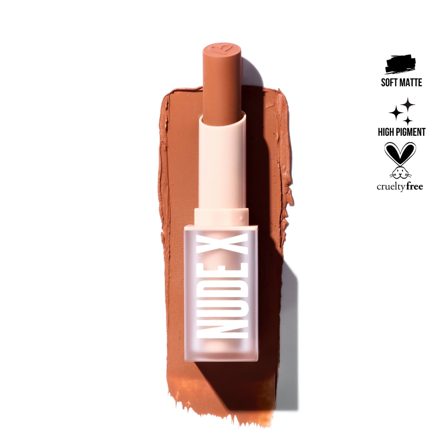 Lápiz labial Nude X de Beauty Creations, 0,13 oz, Casual Lover