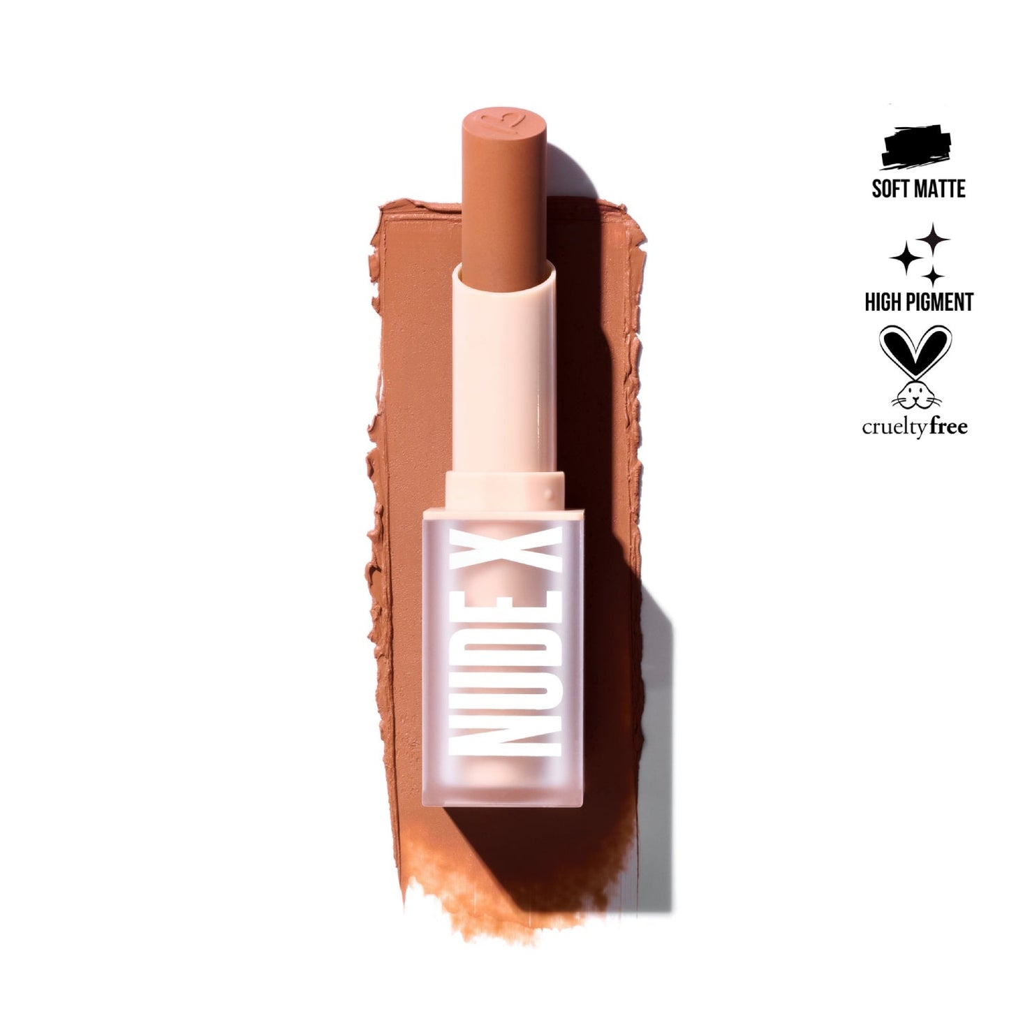 Lápiz labial Nude X de Beauty Creations, 0,13 oz, Casual Lover