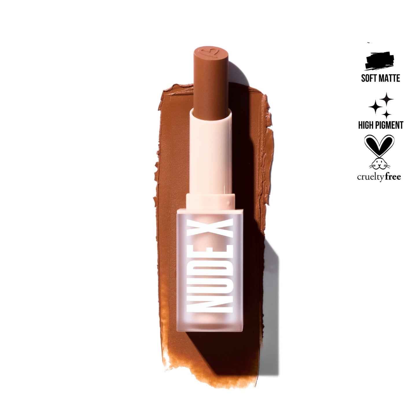 Lápiz labial Nude X de Beauty Creations, 0,13 oz, Casual Lover