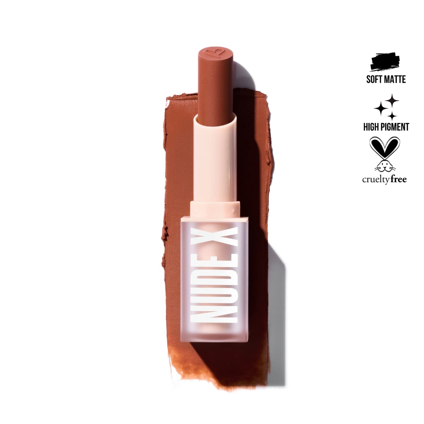 Lápiz labial Nude X de Beauty Creations, 0,13 oz, Casual Lover