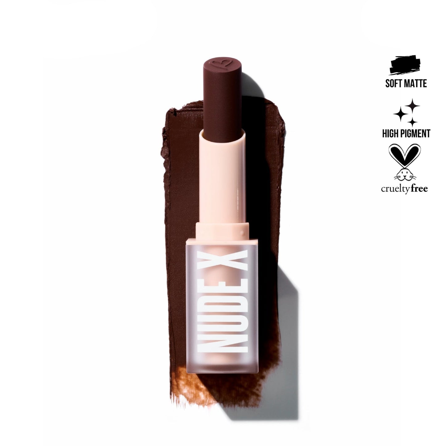 Lápiz labial Nude X de Beauty Creations, 0,13 oz, Casual Lover