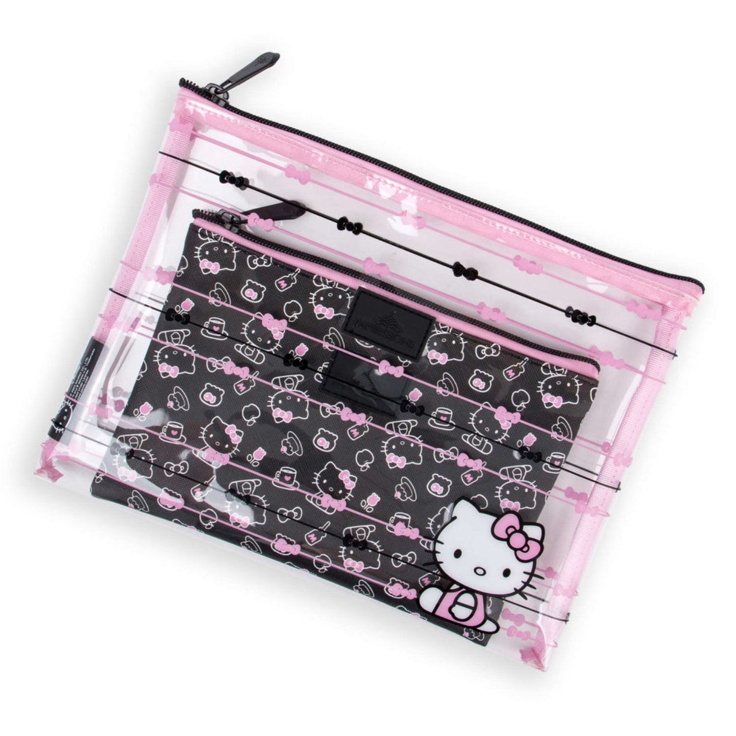 Estuche fino Impressions Hello Kitty - Negro/Rosa