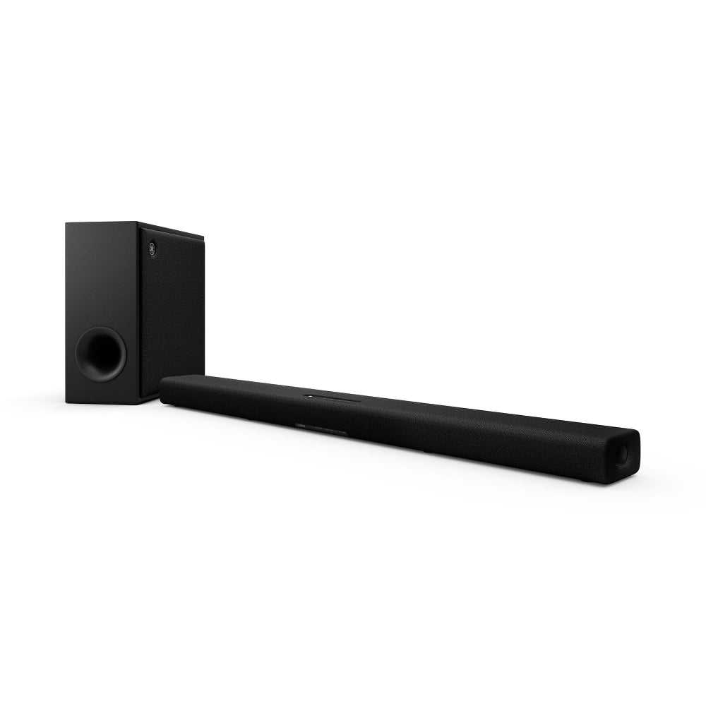 Barra de sonido Yamaha True X Bar 50A Dolby Atmos con subwoofer inalámbrico, color negro
