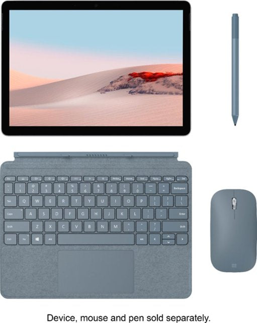 Funda con teclado Signature para Surface Go, Go 2 y Go 3 de Microsoft: azul hielo