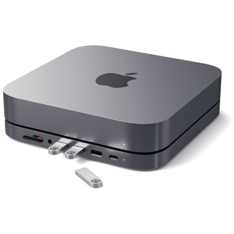 Satechi USB Type-C Aluminum Stand and Hub for Apple Mac mini - Space Gray