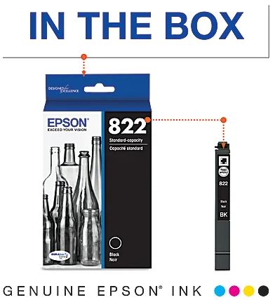 Epson T822120/S Standard-Capacity Ink Cartridge - Black - Curacao