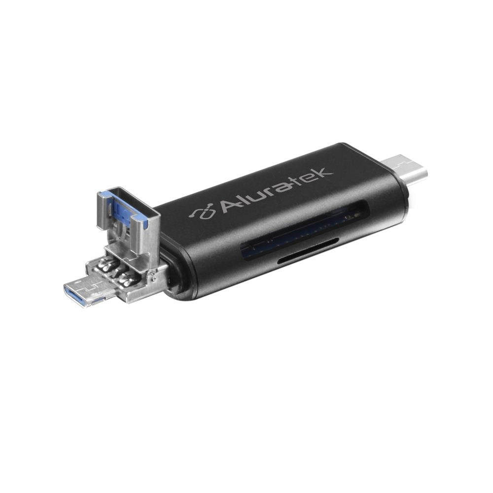 Aluratek USB 3.1 Gen 2 Type-C Multi-Format SD Card Reader - Curacao