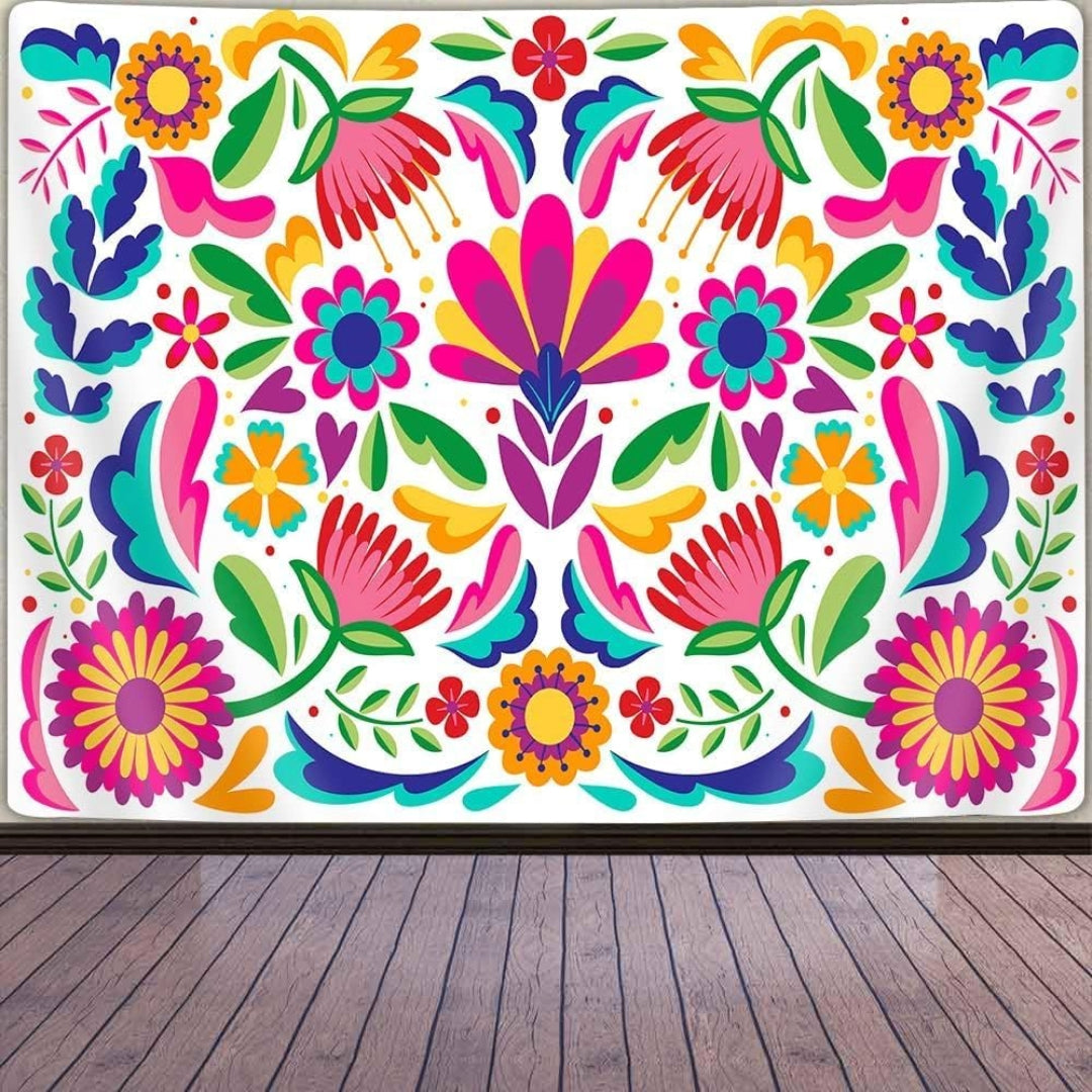 Goaok Mexican Tapestry - White