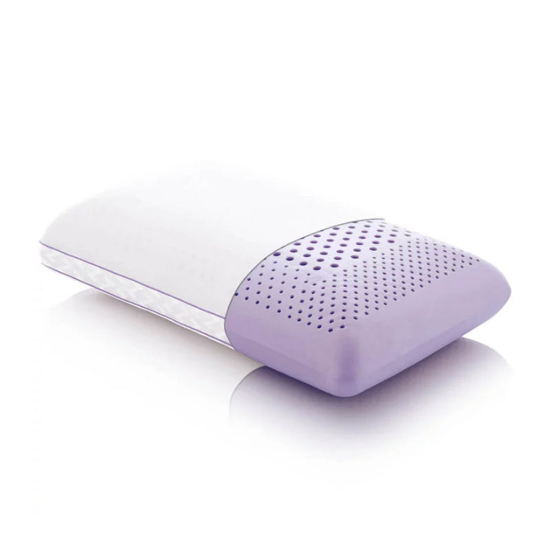 Almohada de espuma viscoelástica tamaño queen con aceite de lavanda ActiveDough de Malouf, color blanco