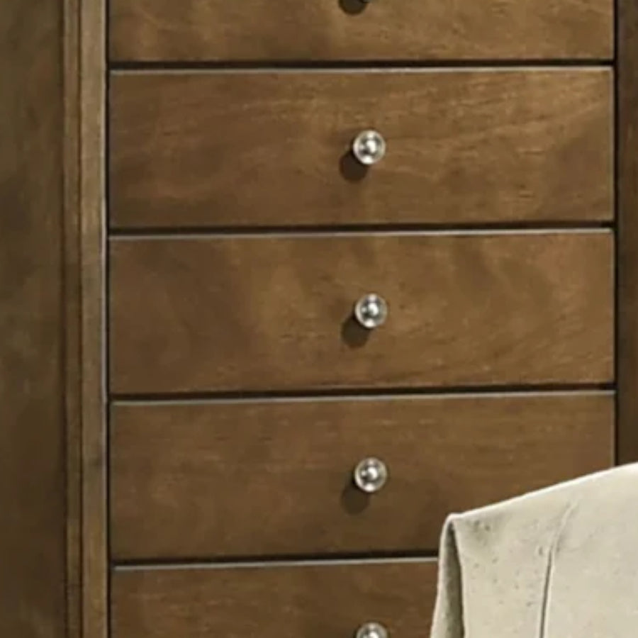 Kirkham 47" Chest with 5 Drawers by Furniture of America - Walnut