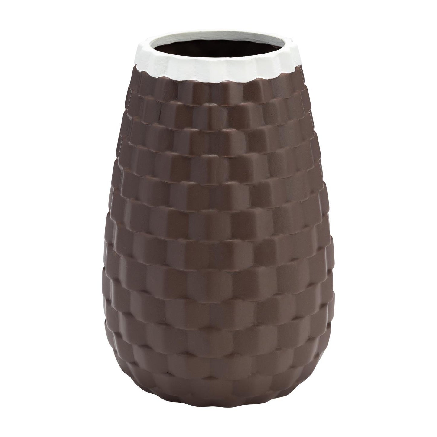 Sagebrook Home Contemporary 9" Textured Ceramic Vase - Java