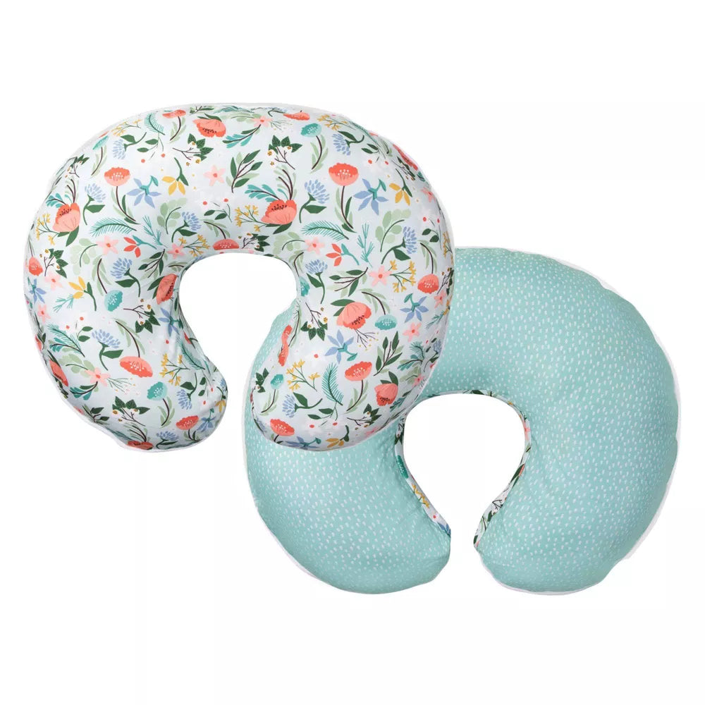Funda de almohada de lactancia original Boppy Premium - Mint Flower Shower