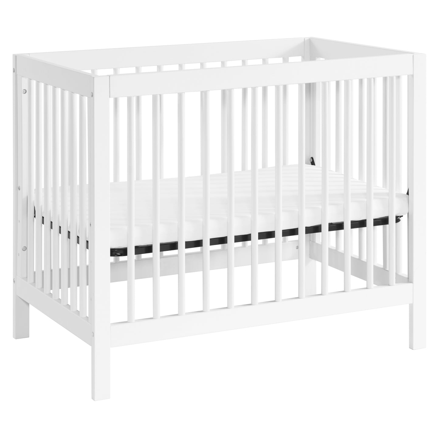 Soho Baby Essential White 4-in-1 Mini Convertible Wooden Crib