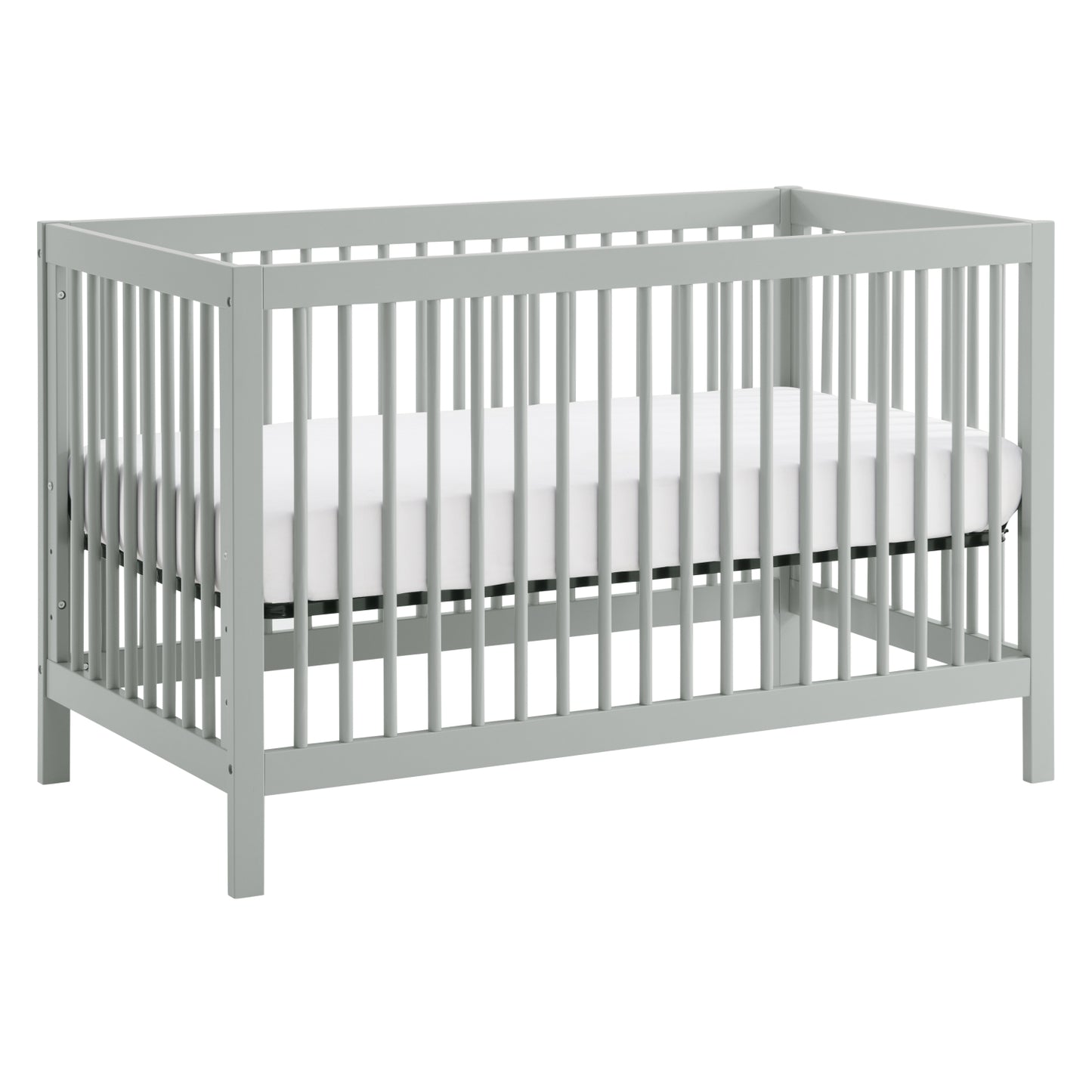 Cuna de madera 4 en 1 Essential Island de Soho Baby en color gris