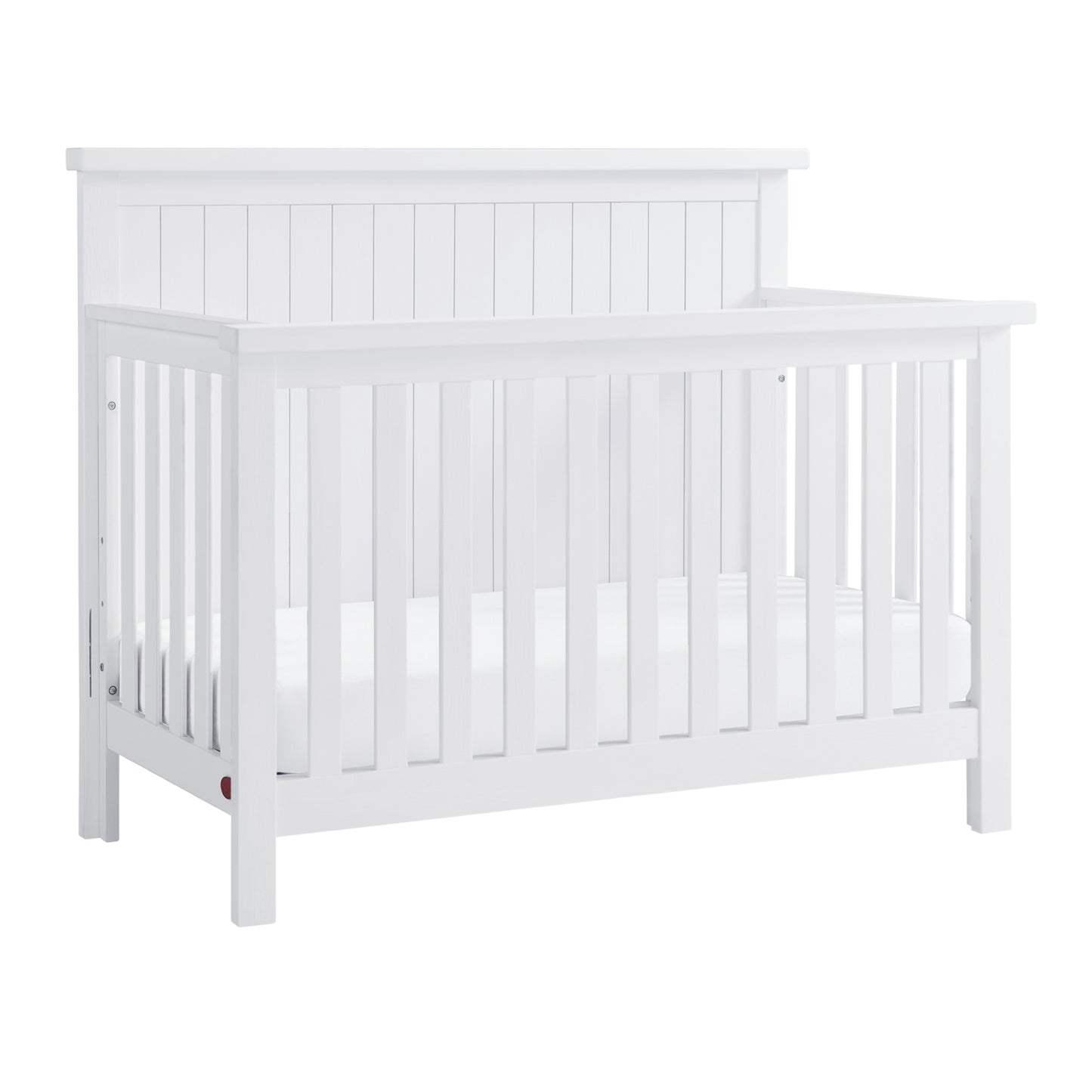 Soho Baby Everlee Whitewash 4-in-1 Convertible Wooden Crib