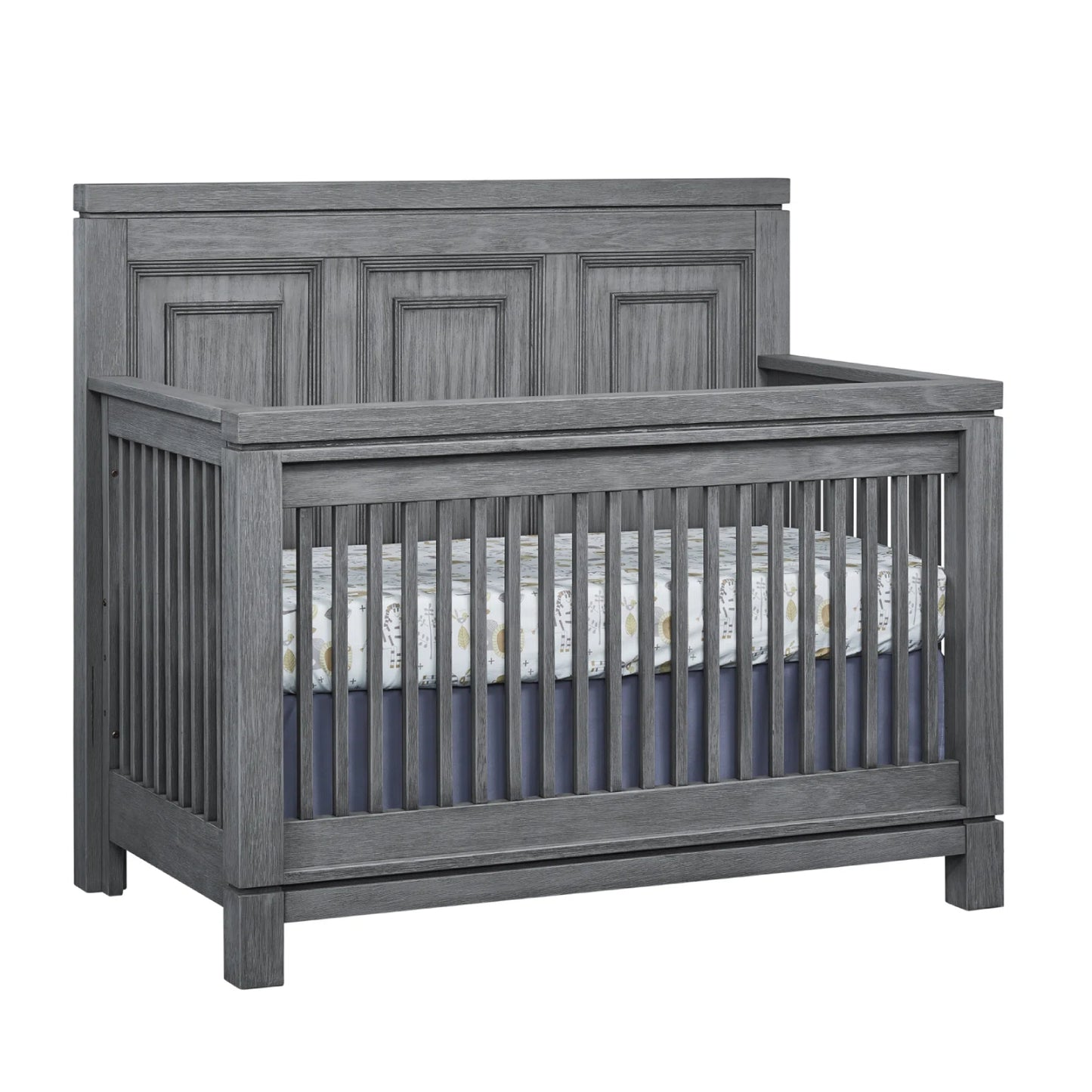 Soho Baby Manchester Rustic Gray 4-in-1 Convertible Crib