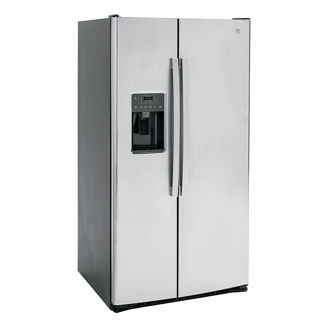 GE GSS25GYPFS 25.3 . Side-by-Side Refrigerator with Water and Ice Dispenser - Fingerprint Resistant Stainless Steel - Curacao