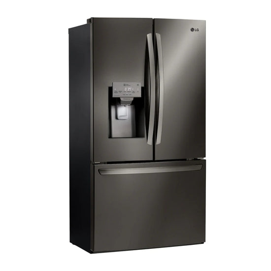 LG LFXS26973D 26 . Smart WiFi Enabled French Door Refrigerator - Black Stainless Steel - Curacao