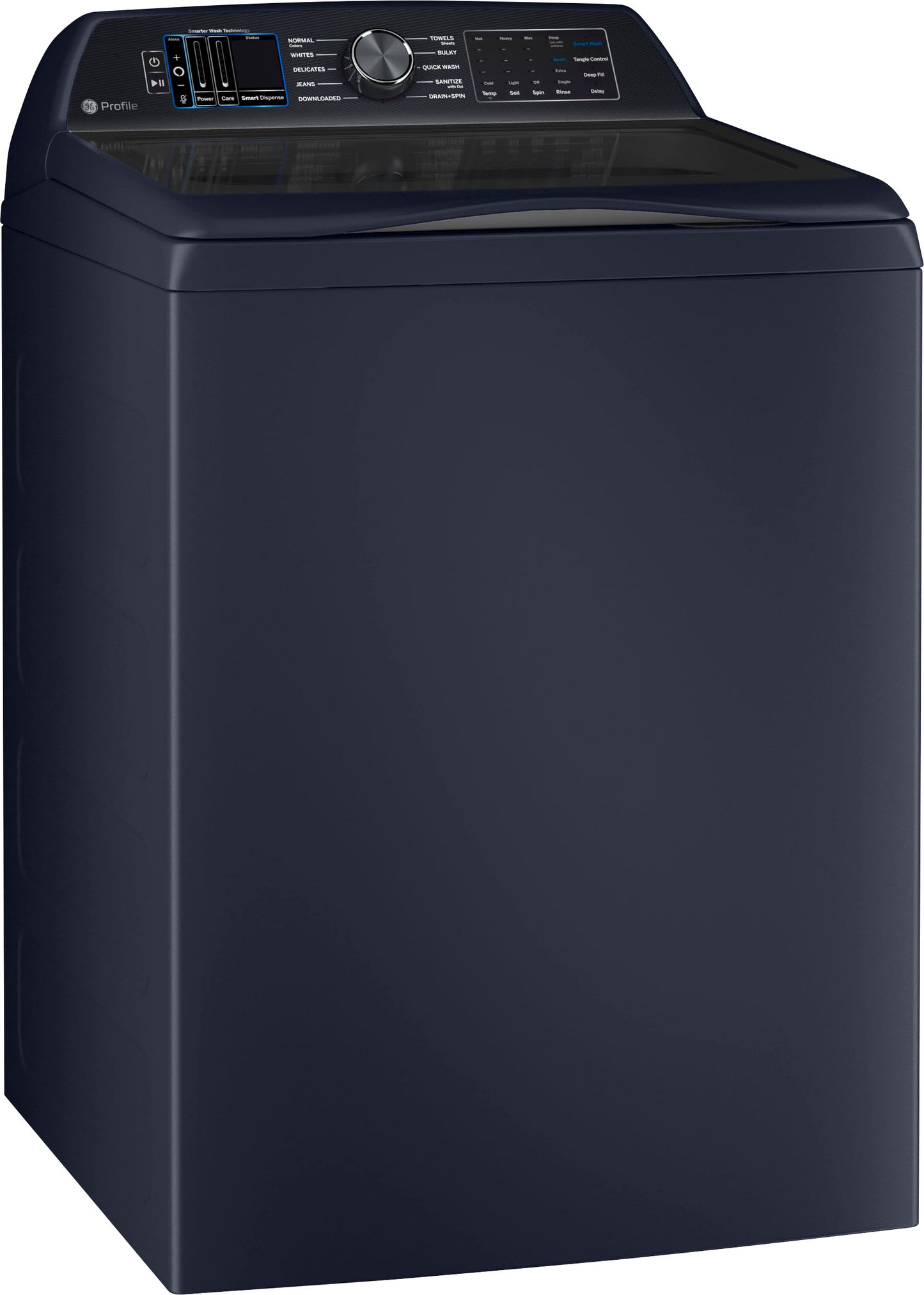 GE PTW900BPTRS 5.4 cu. ft. Top Load Washer with Smarter Wash Technology - Sapphire Blue, ENERGY STAR certified