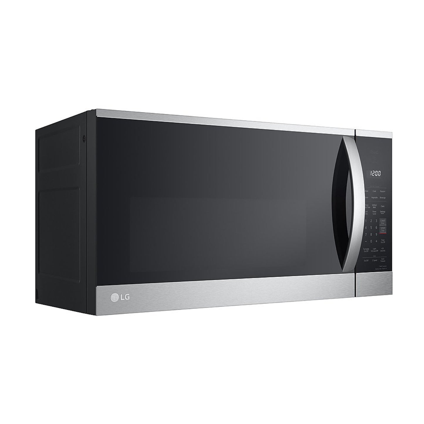 LG MVEM1825F Microondas de 1,8 pies cúbicos y 1000 vatios sobre la estufa - Acero inoxidable a prueba de impresiones