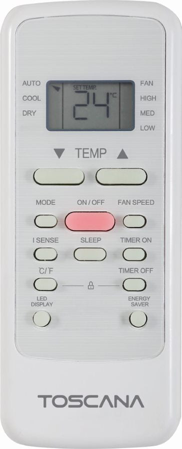 Aire acondicionado de ventana Toscana 112CRN8BCK4N de 12 000 BTU, color blanco