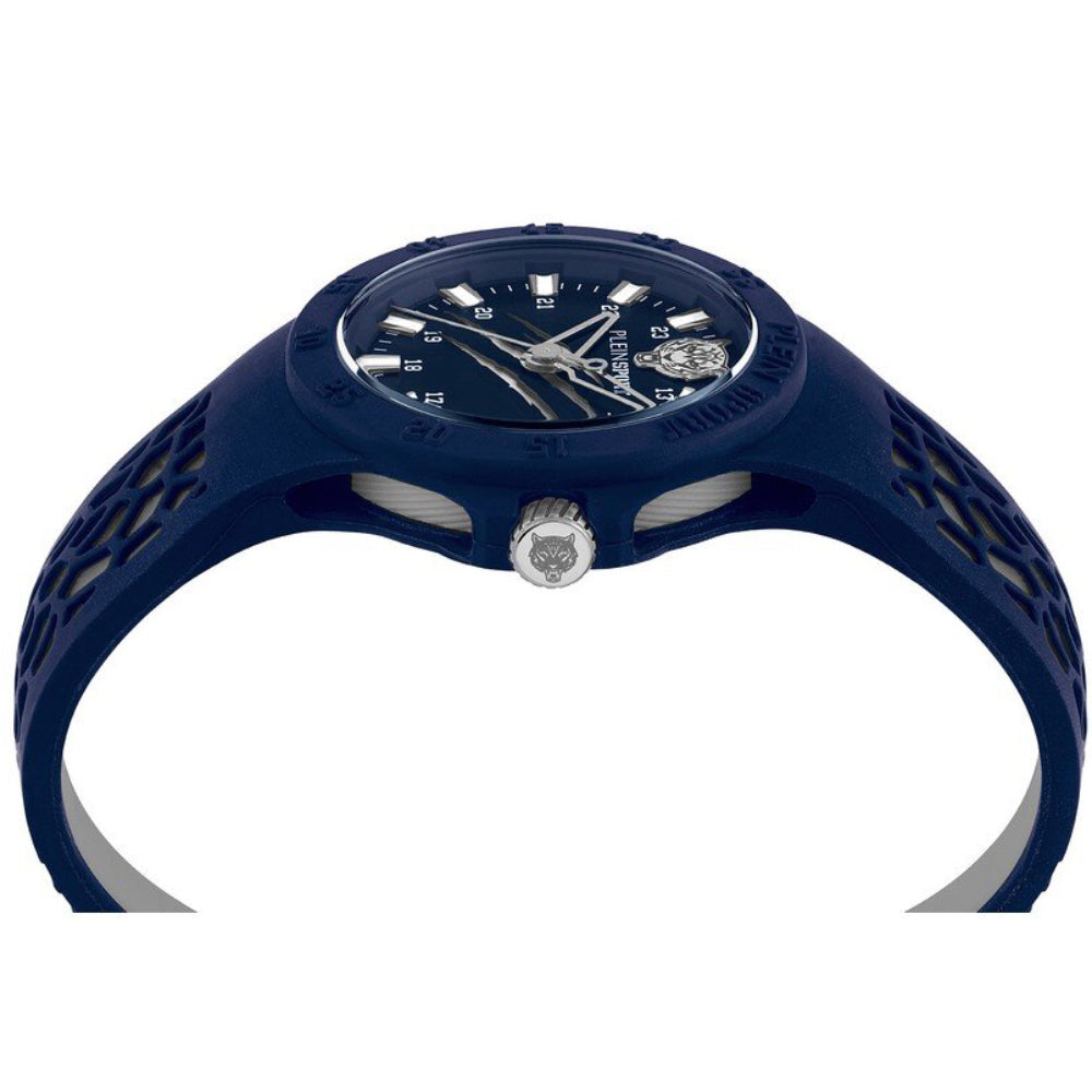 Reloj de cuarzo para hombre Plein Sport Thunderstorm de 40 mm con correa azul