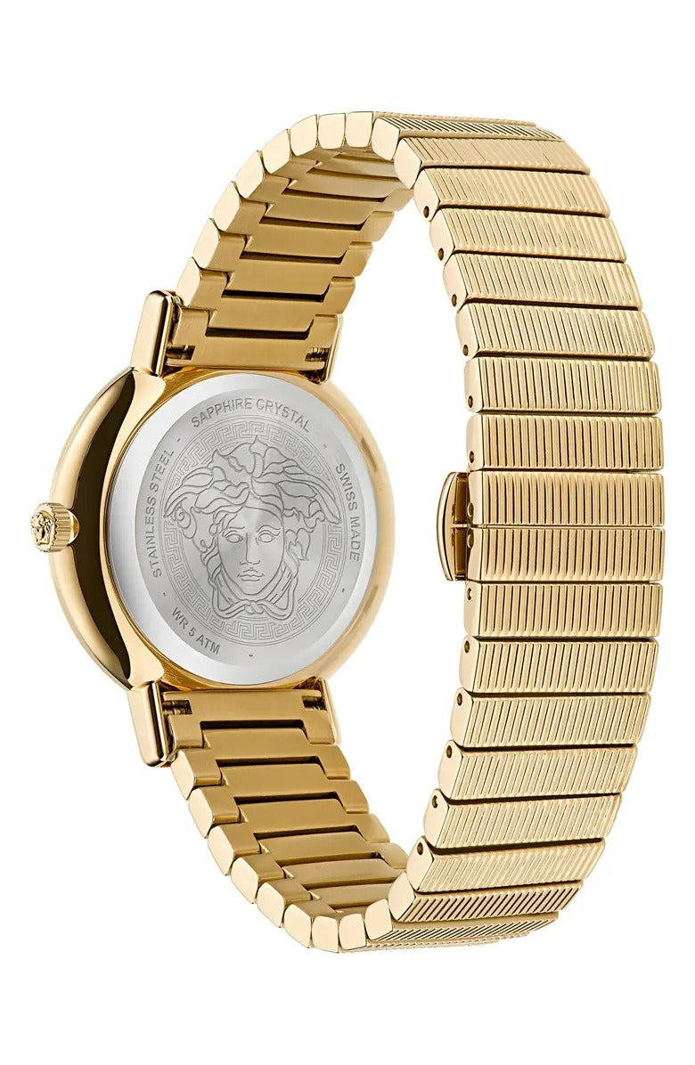 Versace Greca Women's 36mm Quartz Stainless Steel Bracelet Watch