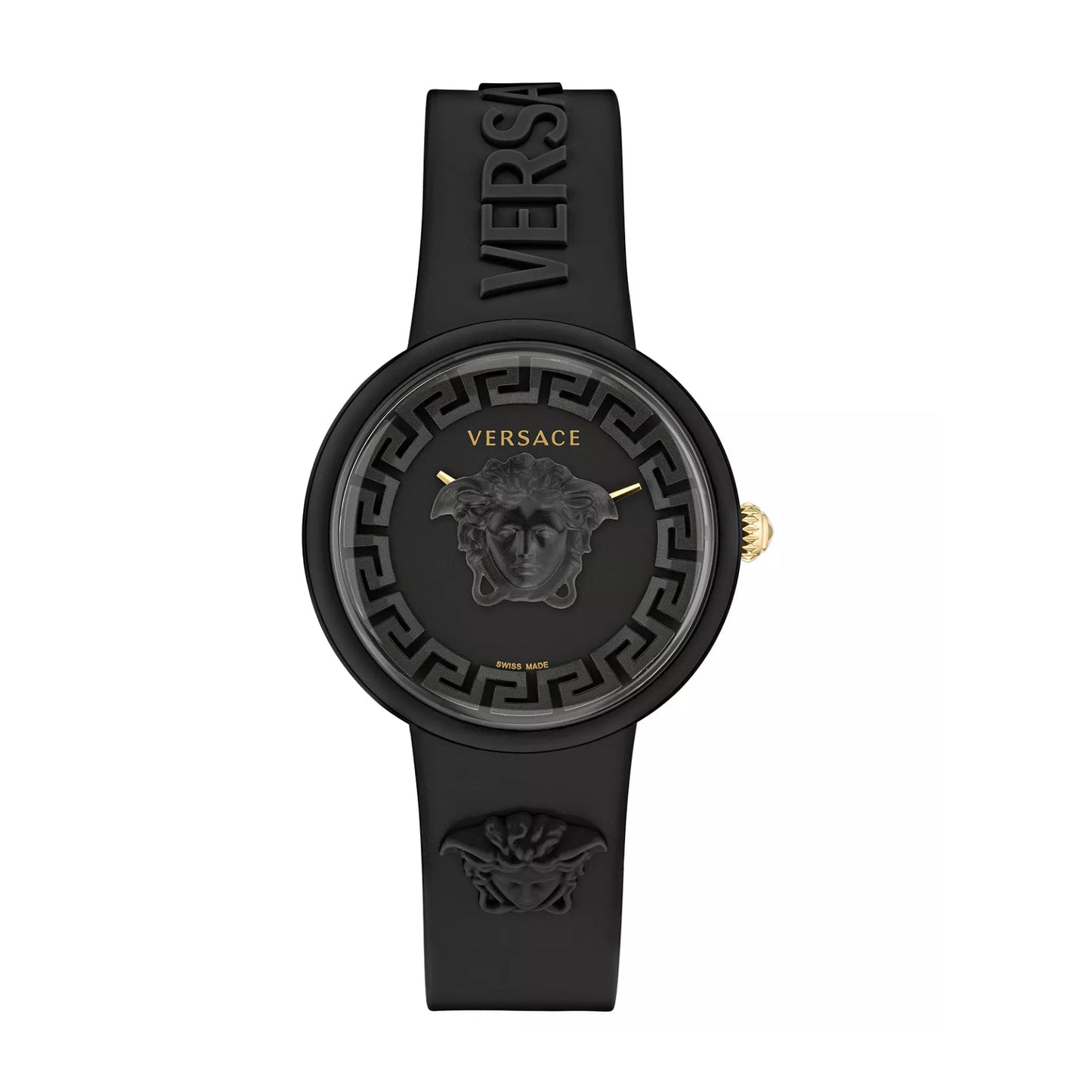 Versace Medusa Women's 39mm Quartz Silicone Strap Watch
