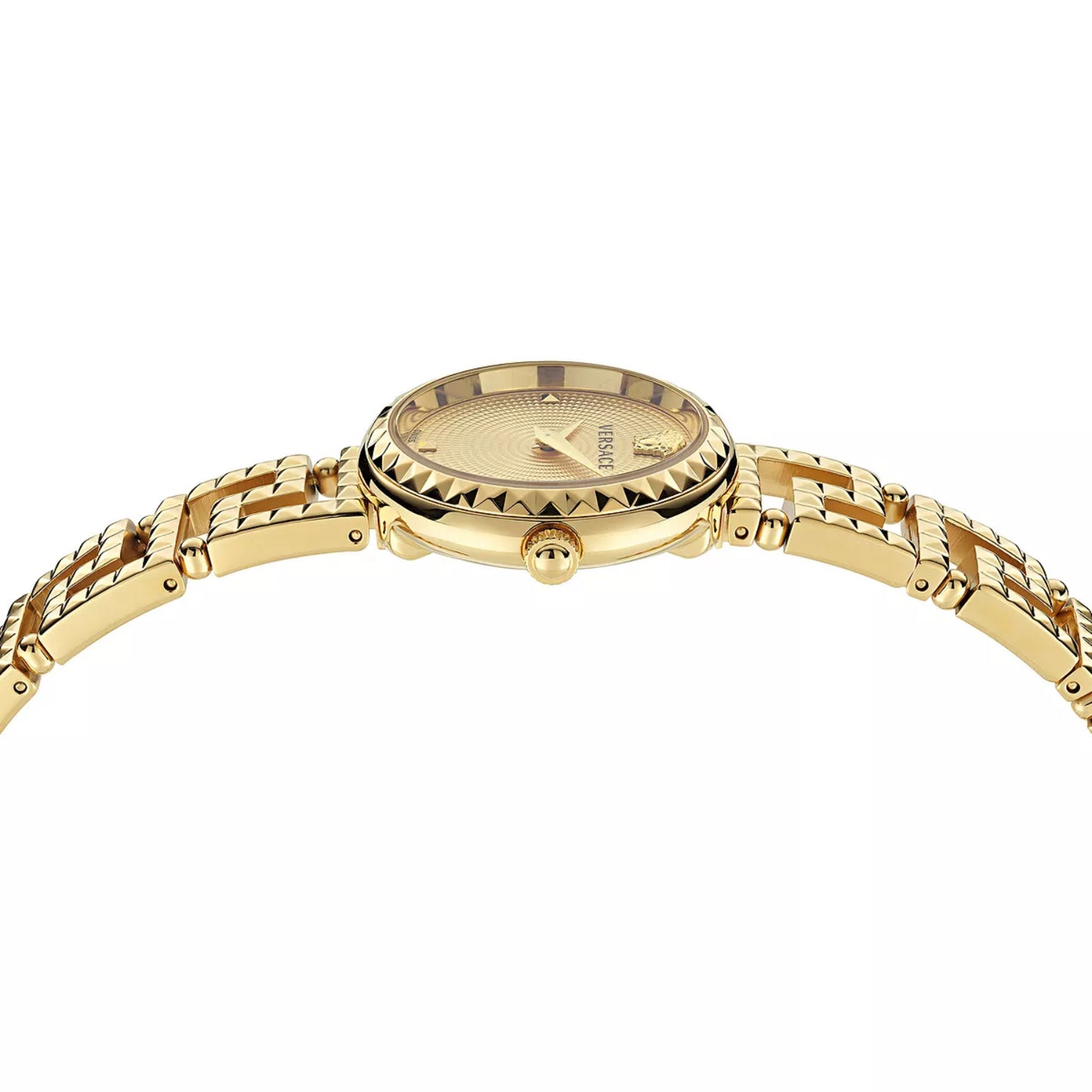 Versace Greca Goddess Women's 28mm Swiss Gold Bracelet Watch