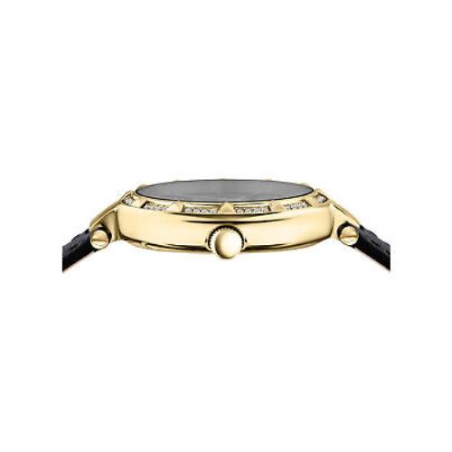 Versus Versace Sertie Women's 36mm Quartz Leather Strap Watch - Black