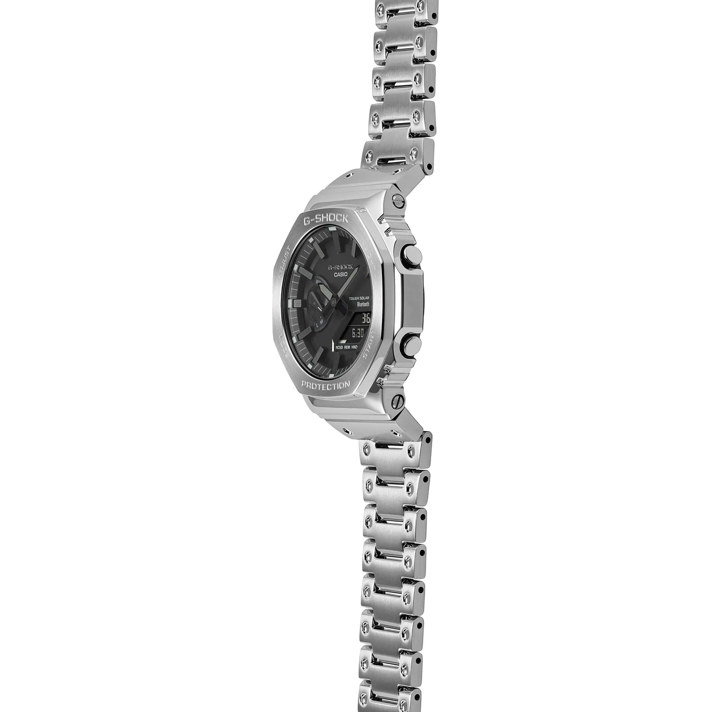 Casio G-Shock Men's 44.4mm Digital Analog Silver Bracelet Watch