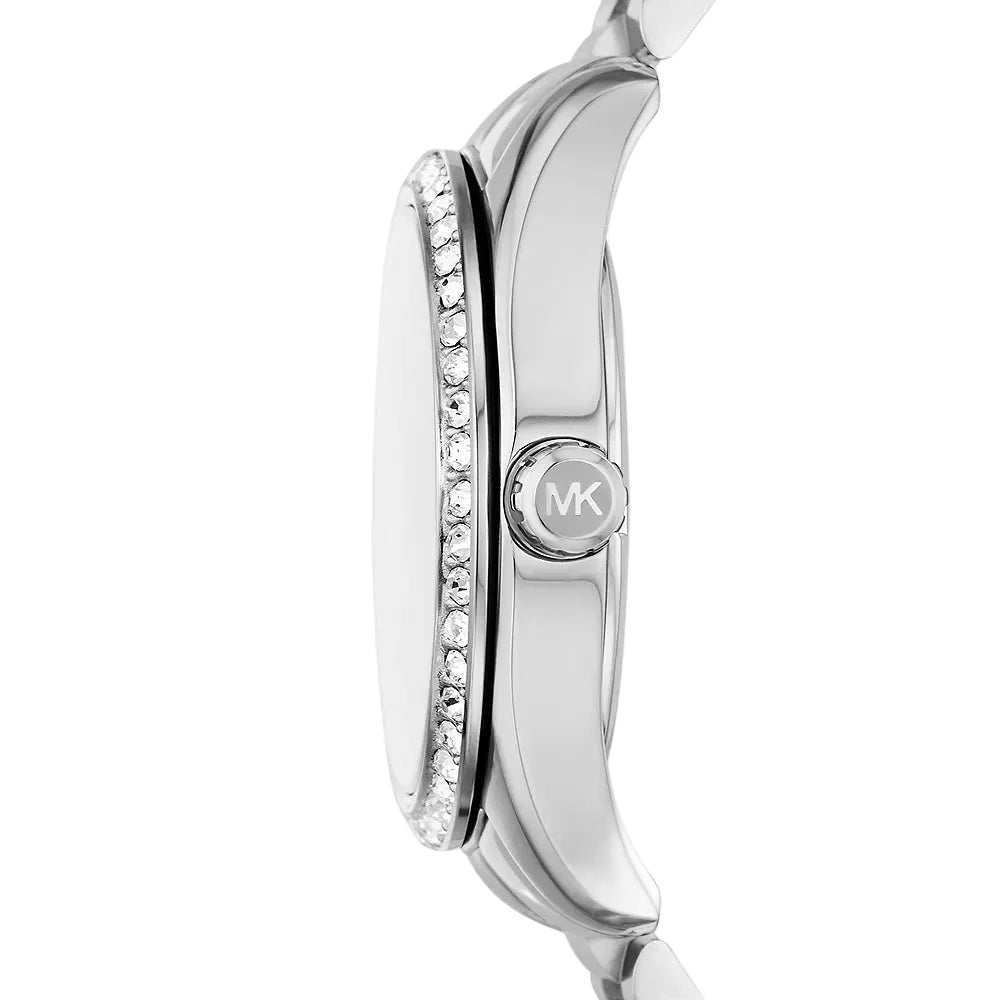 Michael Kors Lexington Women's 38mm Three-Hand Bracelet Watch - Silver