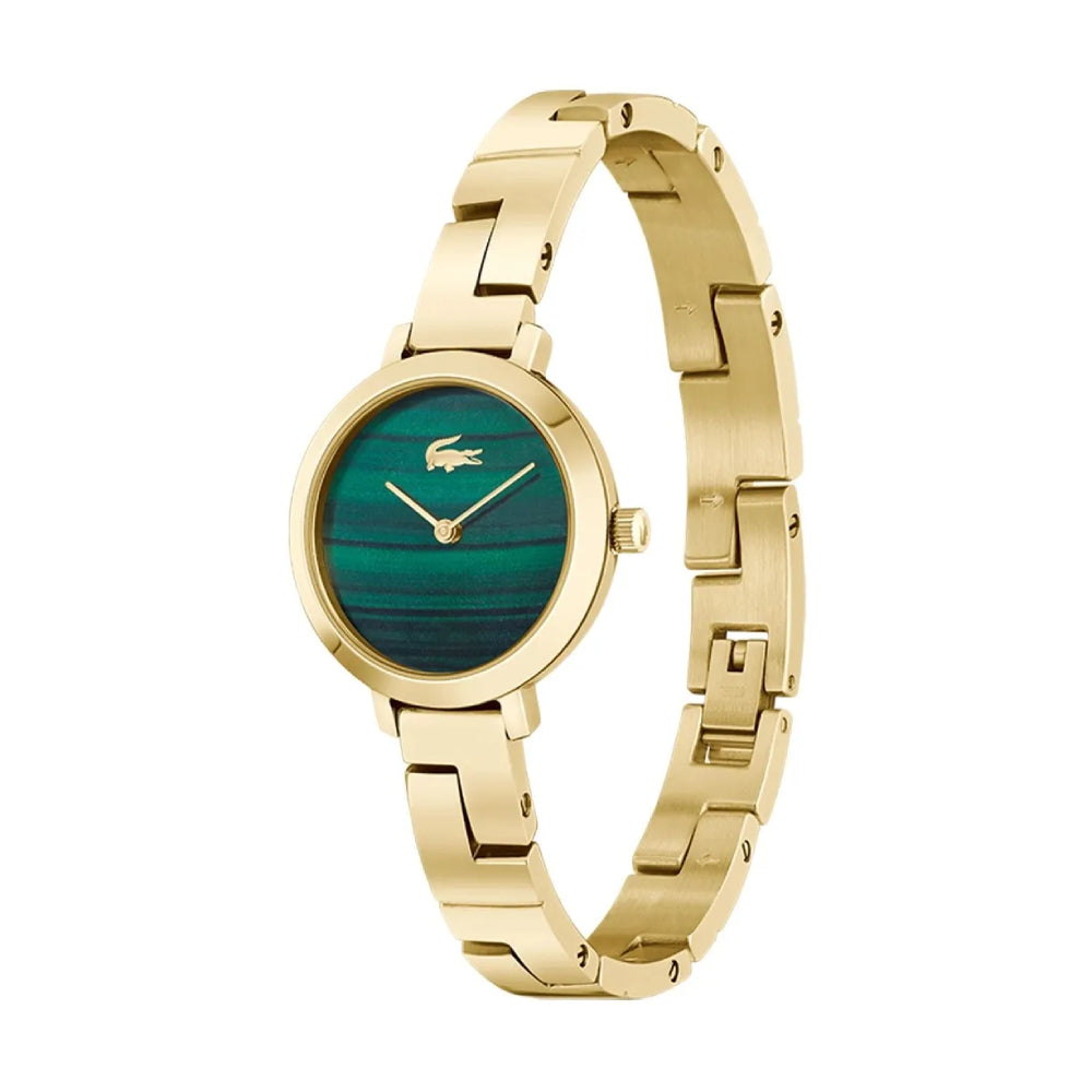 Lacoste Tivoli Women's 28mm Gold Bracelet Watch - Green Dial