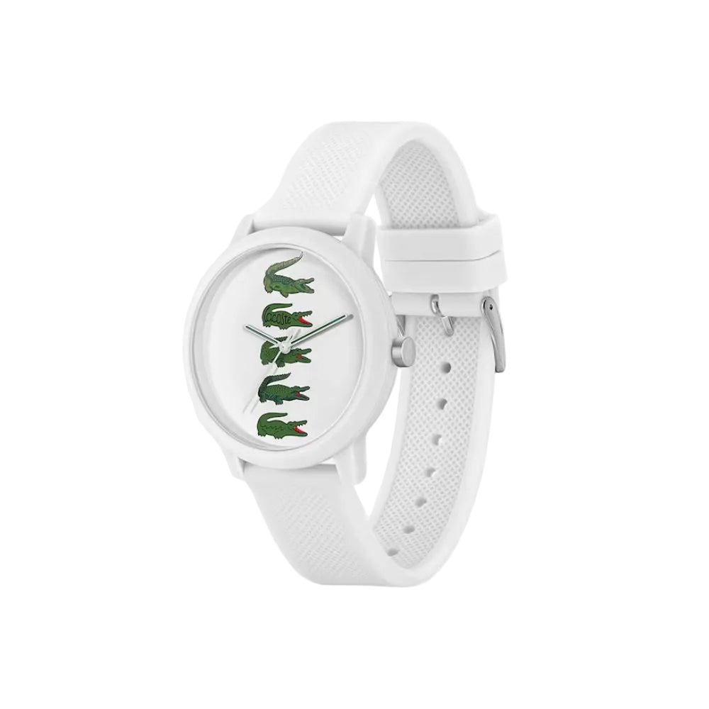 Lacoste L.12.12 Go Women's 42mm Three-Hand Strap Watch - White