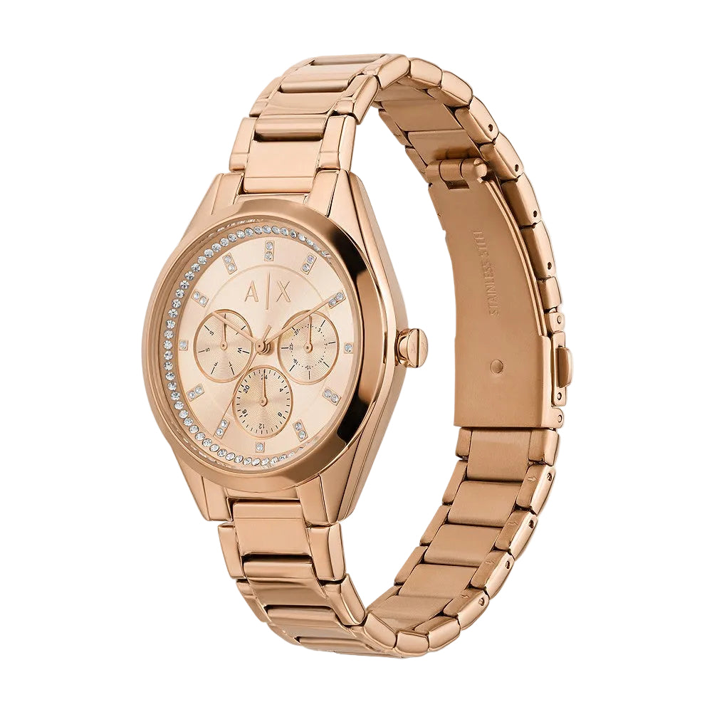 Armani Exchange Women's 38mm Quartz Bracelet Watch - Rose Gold