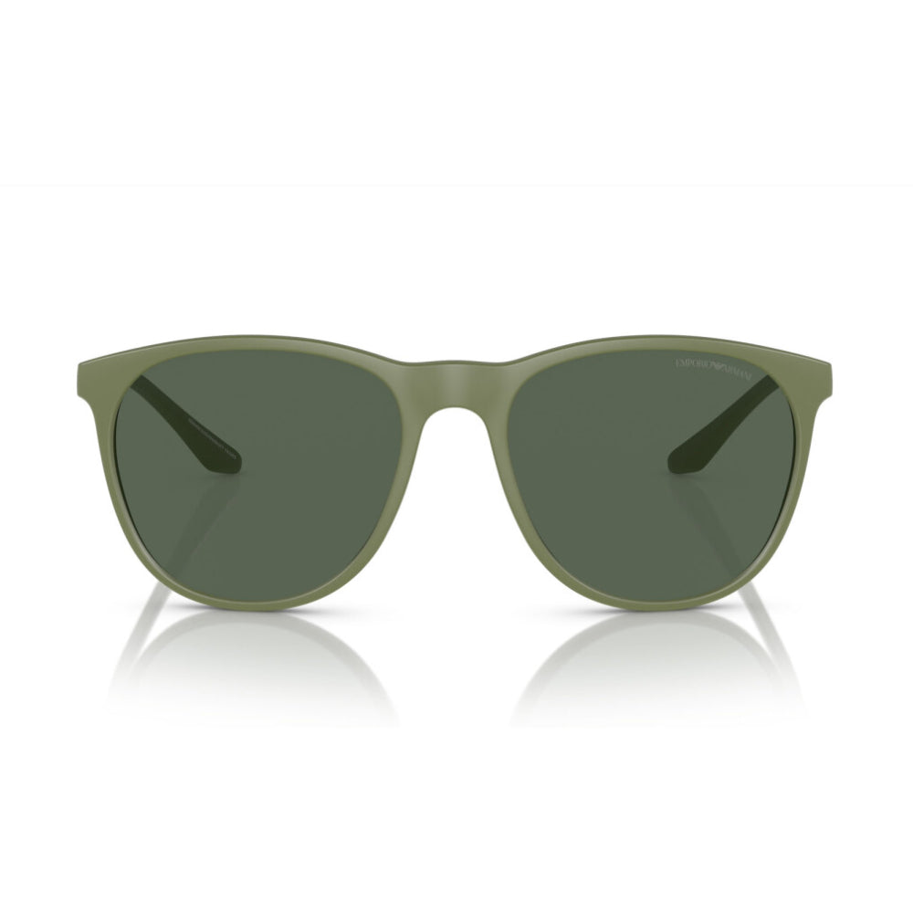 Emporio Armani Men's EA4210 Phantos Solid Color Sunglasses - Matte Sage Green/Dark Green