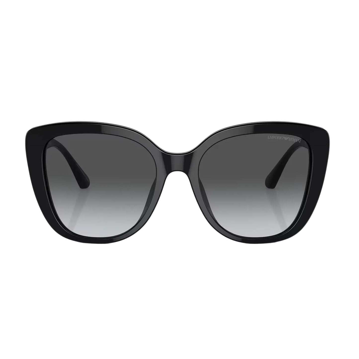 Emporio Armani Women's EA4214U Butterfly Gradient Sunglasses - Shiny Black/Polar Gray Gradient