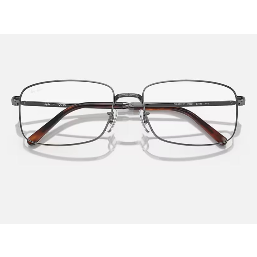 Ray-Ban Unisex RB3717V Rectangle Eyeglasses