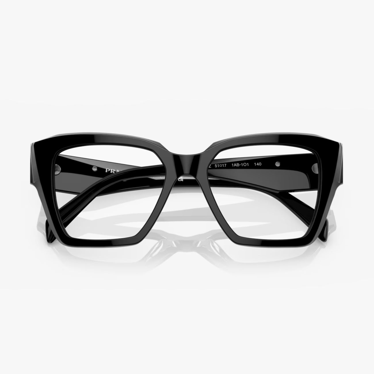 Gafas de sol cuadradas para mujer Prada, color negro