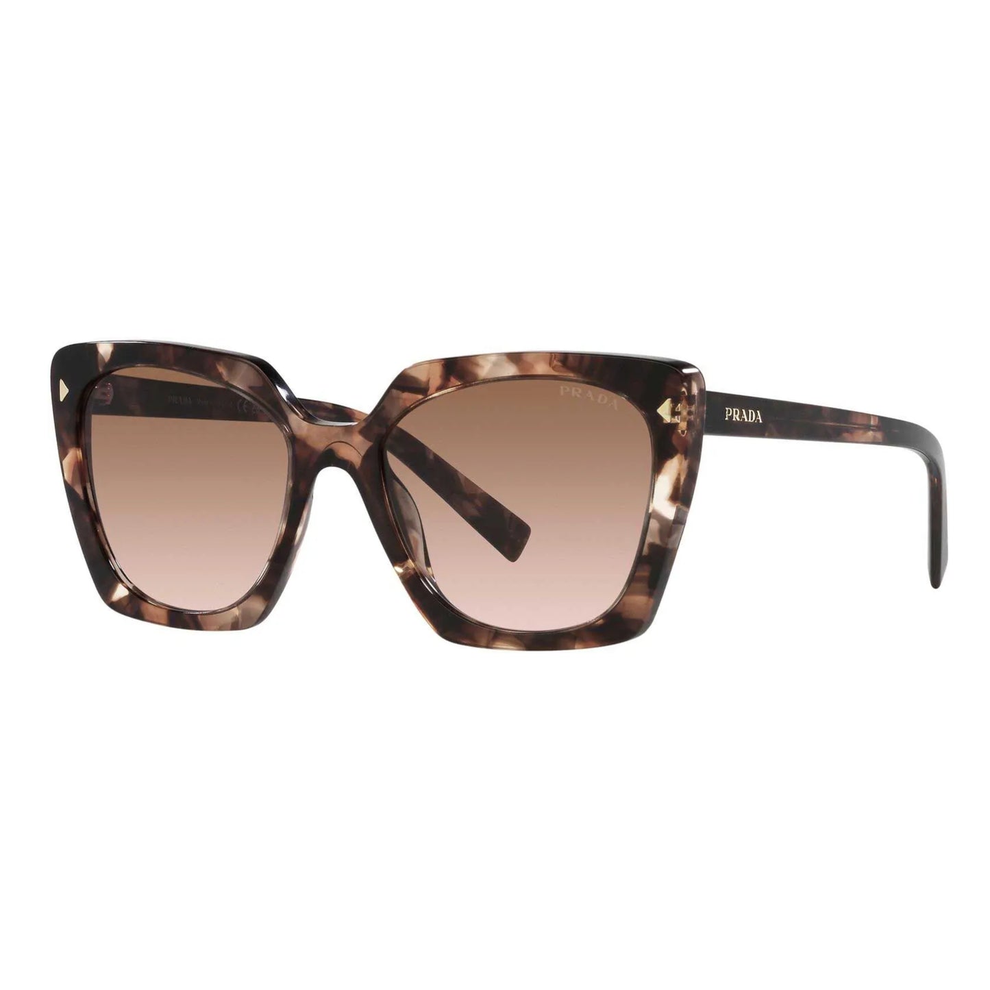 Gafas de sol cuadradas para mujer Prada, color marrón