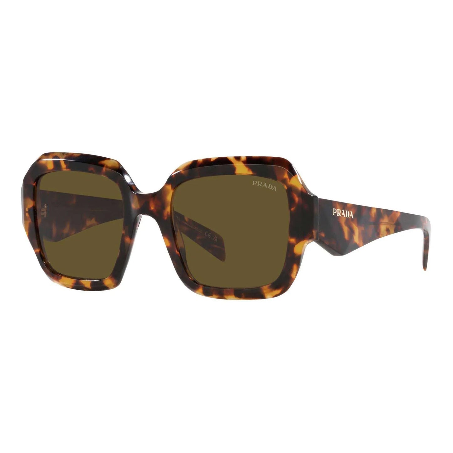 Gafas de sol cuadradas para mujer Prada, marrón degradado