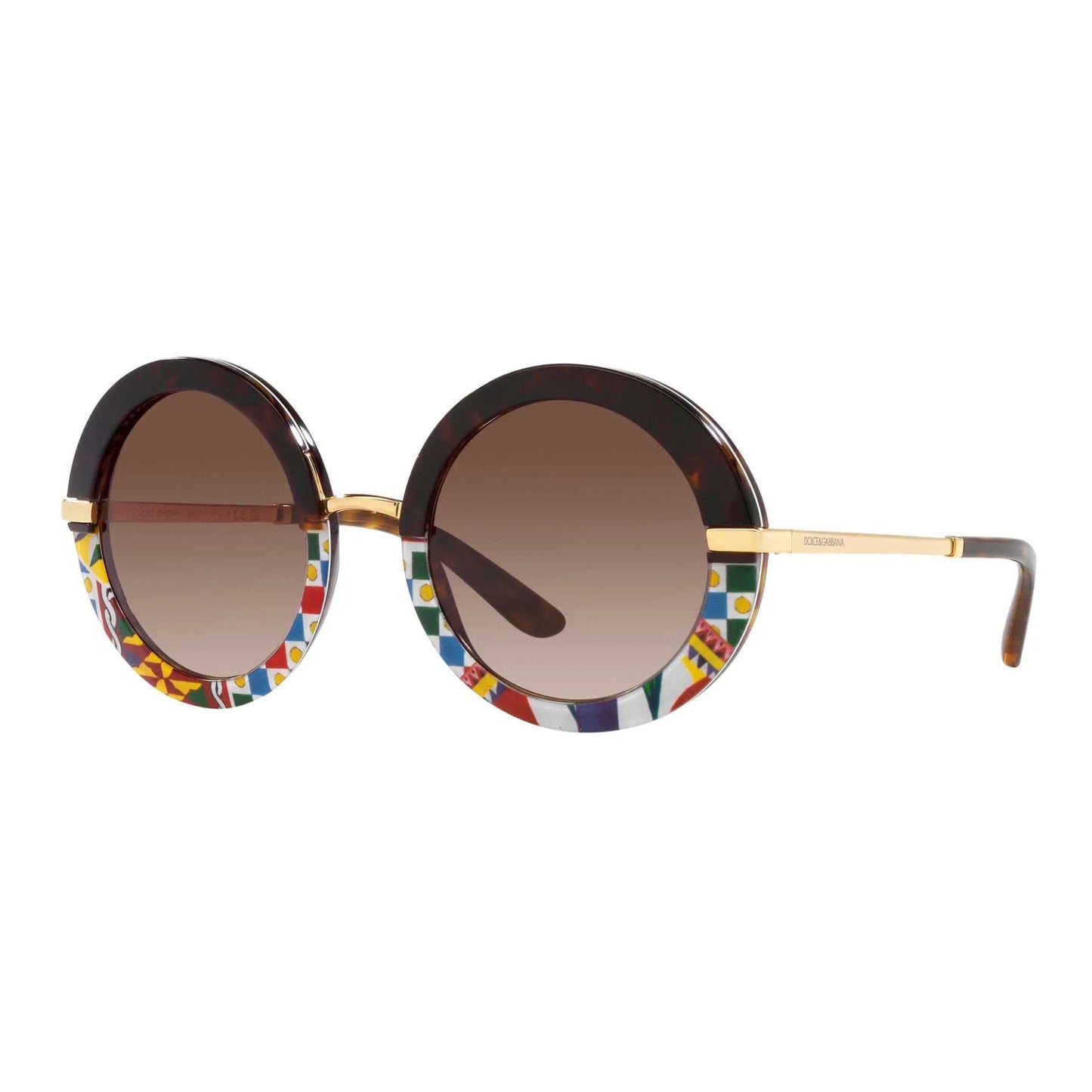 Gafas de sol redondas con degradado DG4393 de Dolce & Gabbana para mujer
