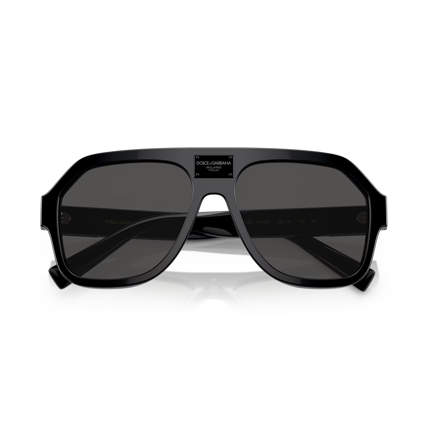 Dolce & Gabbana Men's DG4433 Pilot Solid Color Sunglasses